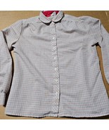 1980s Safeway Uniform By Fashion Seal Shane Button-Up Thin Striped Blous... - $66.86