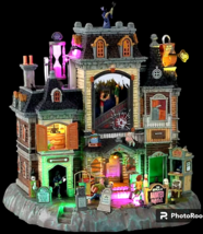 Lemax Spooky Town The Horrid Haunted Hotel Animated LED Lghts Sounds Halloween - £82.24 GBP