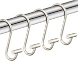 Nickel Shower Curtain Hooks, Rust Proof Shower Curtain Rings For Bathroo... - $14.99