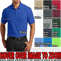 Mens Easy Care Cotton/Poly Polo Shirt Sizes S, M, L, Xl 2X, 3X, New - £12.46 GBP+