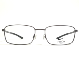 Nike Eyeglasses Frames 4283 071 Gray Black Flexon Bridge Rectangular 58-18-145 - £89.48 GBP