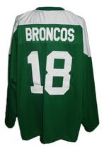 Any Name Number Humboldt Broncos Junior Hockey Jersey Green Any Size image 2