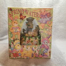 6&quot; Easter Egg Water Globe Bunny Rabbit - Musical Egg - Easter Parade - NEW! - $19.95