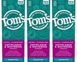 Tom&#39;s of Maine Fluoride-Free Antiplaque &amp; Whitening Natural Toothpaste, ... - $19.79