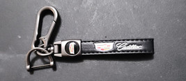 Car Key Holder Organizer Luggage Key Chain Black Leather for your Cadillac - £7.70 GBP