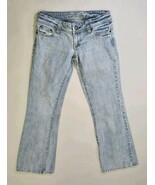 VTG Y2K 90s American Eagle Jeans AE Artist Low Rise Flare 6 (29x28.5) Li... - $24.16 CAD