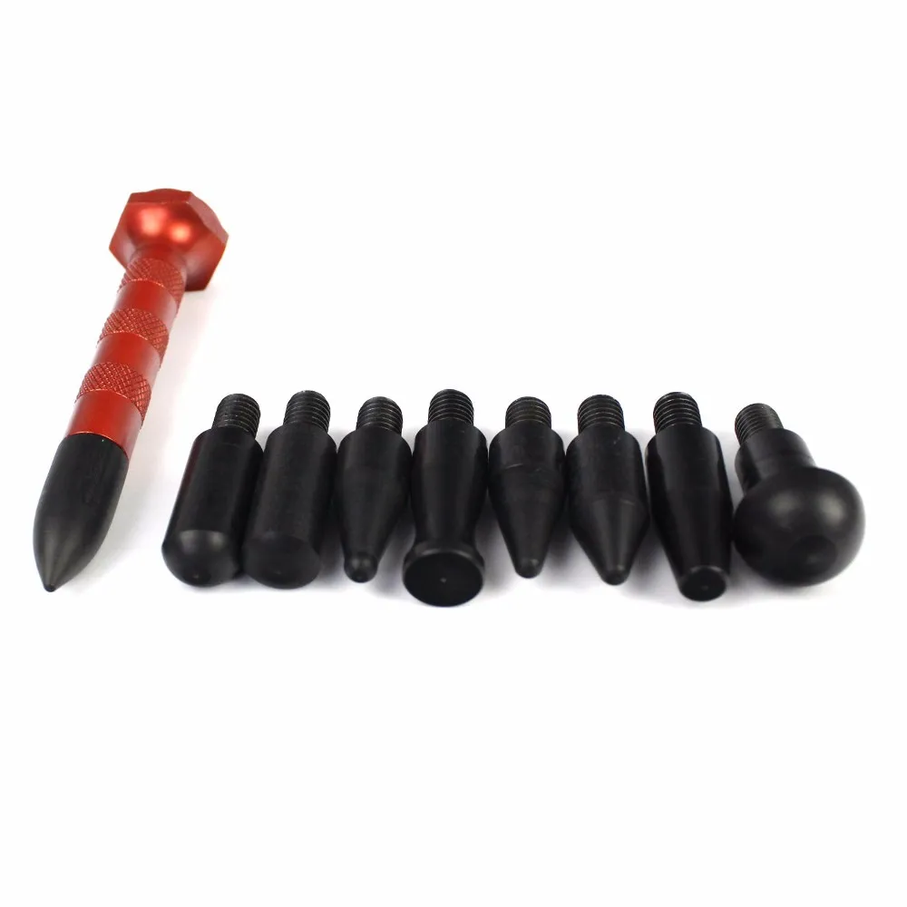 Car Body Paintless Dent Repair Hail Removal Tools Kit 9 Heads Tap Down H... - $64.83
