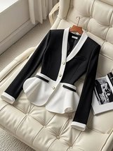 Luxurious Womens VNeck Blazer with Waist Detail - £94.75 GBP