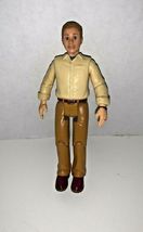 Fisher price loving family dollhouse dad brown hair pants yellow shirt 2006 - $7.20