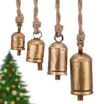 Vivanta Decorative Cow Bells with Jute Hanging Rope, Bells for Door &amp; Door Knob, - £27.21 GBP