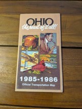 Ohio The Heart Of It All 1985-1986 Official Transportation Map - £21.78 GBP