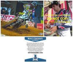 Jason Anderson signed motocross supercross 8x10 photo proof Beckett auto... - $108.89