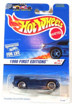 JAGUAR D-TYPE HOT WHEELS 1998 First Editions  Blue #4 of 48 Error Card #638 - $10.44