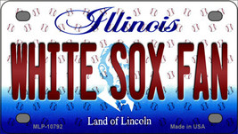 White Sox Fan Illinois Novelty Mini Metal License Plate Tag - £11.76 GBP
