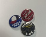 3 Red Neck ONE Inch Buttons 1&quot; Pin back Pins Hat Limo and Bad Thing  Jew... - $6.88