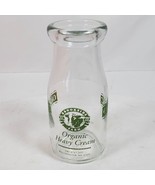 Vintage Milk Bottle Glass Brookside Farm Dairy 5.5 Inch Heavy Cream NO LID - $16.83