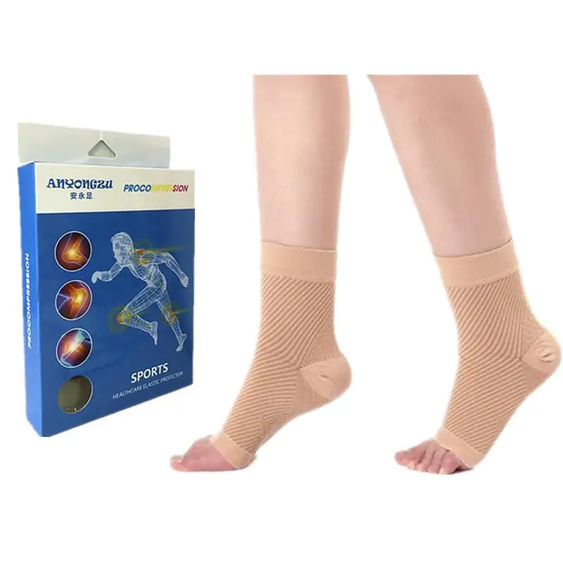 Professional Medical Compression Foot Sleeve  Product Ankle Pressure Open Toes D - £116.34 GBP