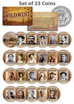 Wild West / Old West Outlaws Complete Set Of 23 U.S. Jfk Half Dollar Coins - £67.44 GBP