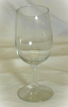 Elegant Clear Wine Goblet Glass Stem Glassware Unknown Maker - $12.86