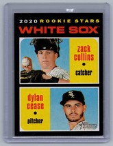 2020 Topps Heritage #13 White Sox Stars Zack Collins Dylan Cease RC Rookie Card - £1.37 GBP