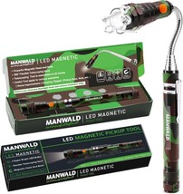 LED Magnetic Pickup Tools Flashlights with Extendable Magnet Stick Gifts for Men - £20.03 GBP