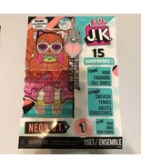 NEW LOL SURPRISE J.K. SERIES 1 NEON QT MINI FASHION DOLL w/ 15 SURPRISES - $15.43