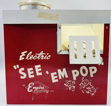 Vintage Popcorn Popper  Empire Metal Ware Toy Co Electric “See Em Pop” A... - £25.51 GBP