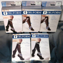 5 x Truform Ladies Sheer Knee Highs 15-20mmHg Compression Socks Size: M - £21.53 GBP