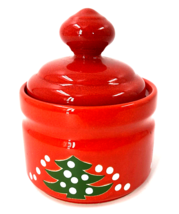Waechtersbach Christmas Tree Red Sugar Bowl Made In Germany Replacement PERFECT - £22.85 GBP