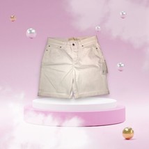 NWT Soft Surroundings Womens Ultimate Denim Relaxed Shorts White Stretch... - $32.18