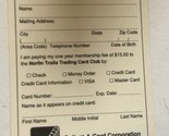 Norfin Trolls Vintage Trading Card Club Application Form Card - $1.97