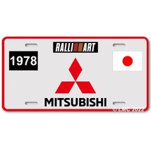 Custom Mitsubishi Ralli-Art Inspired Art FLAT Aluminum Novelty License T... - $17.99