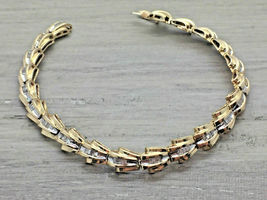 Wonderful Women&#39;s 14K Yellow Gold Over 10CT Baguette Diamond Exclusive Bracelet - £143.49 GBP