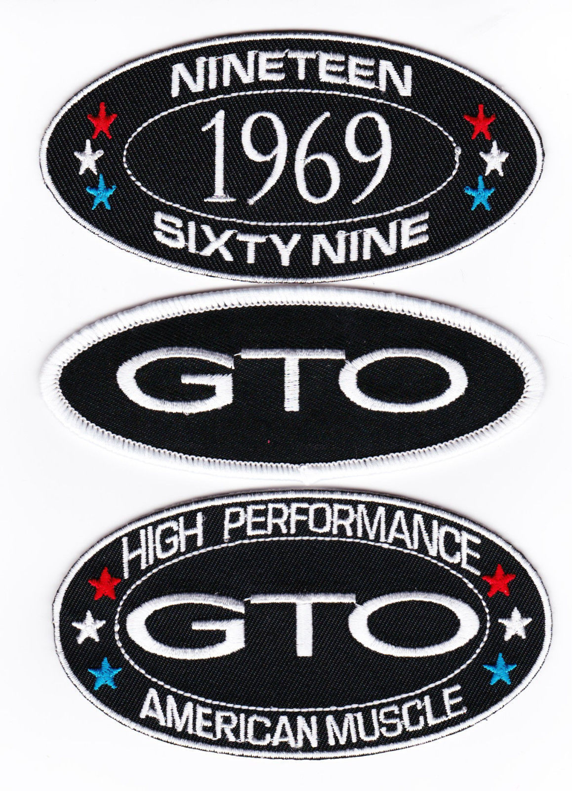 1969 PONTIAC GTO SEW/IRON ON PATCH EMBROIDERED BADGE EMBLEM AMERICAN MUSCLE - $12.99