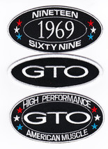 1969 Pontiac Gto SEW/IRON On Patch Embroidered Badge Emblem American Muscle - £10.40 GBP