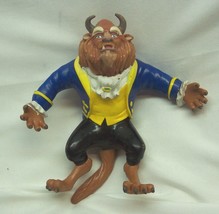 VINTAGE Bend Ems Walt Disney Beauty and the BEAST Plastic Rubber Toy Figure 90&#39;s - £12.87 GBP