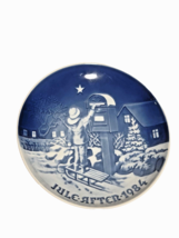 Jule After The Christmas Letter 1984 Collector Plate Blue and White - £8.20 GBP