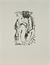 &quot;Le Gotta du Bonheur-6.10.64.IV&quot; Di Pablo Picasso Litografia 12 3/10.2cmx25.4cm - £191.49 GBP