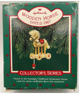 Hallmark Keepsake Ornament Christmas Wooden Horse Dated 1987 Collectors ... - $16.45 CAD
