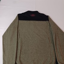 Under Armour Men's M Green & Black 1/4 Zip Pullover Sweatshirt Loose Coldgear image 12