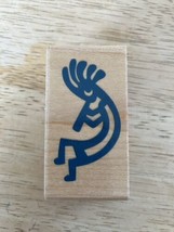 2002 Rubber Stampede KOKOPELLI Native American Flute Player Rubber Stamp A2215C - $8.59