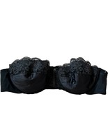 Vintage Chantilly Maidenform 38B #7345 Strapless Black Bra - $52.07 CAD