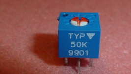 10PCS VISHAY TYP 50K SWITCH Resistor Variable Cermet Type 50K Ohm 3-PIN ... - $15.00