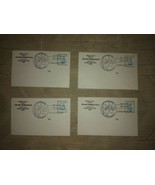4 Vintage Tip Up Town Houghton Lake Cancelled Stamp Postcards January 18... - £14.73 GBP