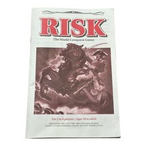 Game Parts Pieces Risk World Conquest 1993 Parker Brothers Instructions Rules - £2.34 GBP