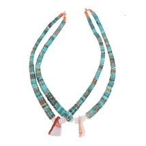 Vintage Santo Domingo turquoise, coral, and spiny oyster Jaclas - £176.00 GBP