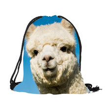 2018 new fashion alpaca 3D printing Backpack travel softback women mochila draws - £12.80 GBP