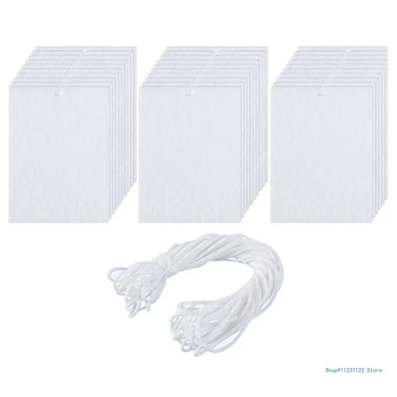 30 Pcs Sublimation Blank Air Freshener Sheets with Elastic Cord DIY for Car - £11.11 GBP
