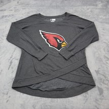 NFL Team Apparel Shirt Womens L Gray Arizona Cardinal Long Sleeve Round ... - £20.22 GBP