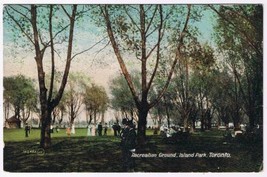 Ontario Postcard Toronto Island Park Recreation Ground Postmark 1909  - £2.26 GBP